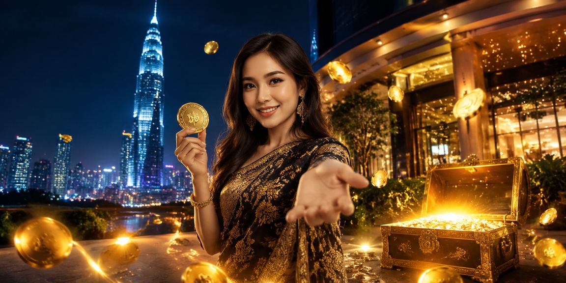 Antara muka kasino hiburan berwarna hangat di Kuala Lumpur